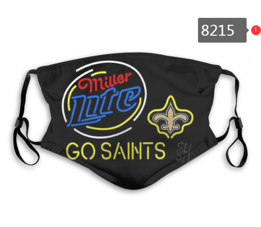 NFL 2020 New Orleans Saints Dust mask with filter->nfl dust mask->Sports Accessory